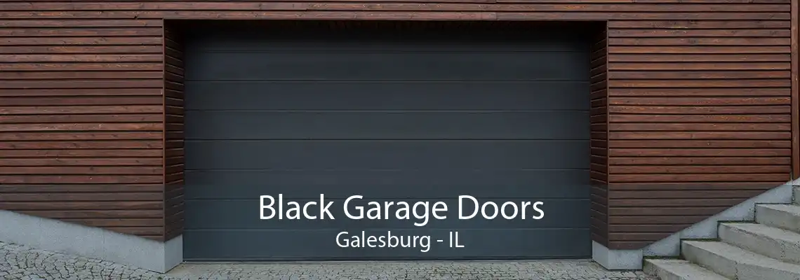 Black Garage Doors Galesburg - IL