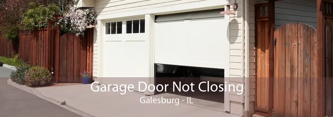 Garage Door Not Closing Galesburg - IL