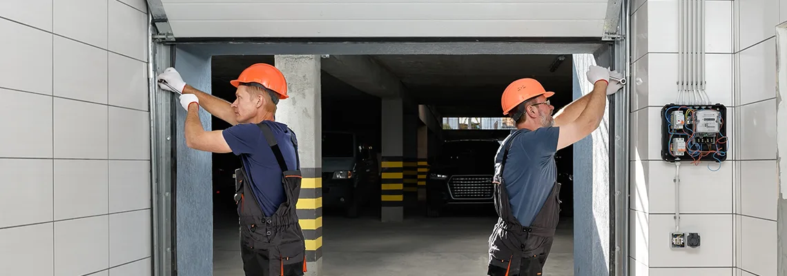 Wooden Garage Door Frame Repair in Galesburg, Illinois